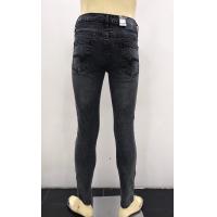 ราคา ขาเดฟชายผ้ายีนส์ยืดสีดำฟอกขัดทั้งตัว เอวกลาง แบบซิป ทรงรัดรูป Micro skinny jeans No 395 Size 28 36 snow black skinny (17375158616)