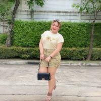 ราคา Plus size ชุดเซ็ท2ชิ้น เสื้อสกรีนทานตะวัน กระโปรงกางเกงสั้นทรงคาร์โก้โซคิ้วท์ รุ่น เซ็ทซันเฟอร์ F10 (22509149521)