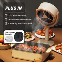 ราคา เครื่องดูดควันพกพไร้สาย ขนาดเล็ก ที่ดูดควันพกพา ชาร์จ USB พัดลมดูดควัน พัดลมระบาย ดูดควันไฟฟ้า (22689158800)