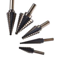 ราคา HSS Steel Step Cone Drill Titanium Bit Set ชุด ดอกสว่าน ทรงเจดีย์ ขั้นบันได High Speed Steel Cobalt Step Drill ดอกเจดีย์ แท้ โลหะ ดอกเจอะเจดี สว่าน เจดีย์ ชุดดอกสว่านขั้นตอน ดอกเจาะเจดีย์ 5 6pcs (1831