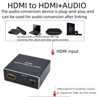 ราคา HDMI audio extractor HDMI to HDMI and Optical TOSLINK SPDIF 3 5mm Stereo Audio Extractor Converter (22147999518)