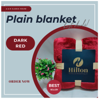 ราคา ็Hilton Plain blanket ผ้าห่มนาโนสีพื้น 6 ฟุต ขนาด 180x200 ซม เกรดพรีเมี่ยม งานป้าย Hilton เนื้อผ้านุ่ม อบอุ่น รู้สึกสบาย สวย หรูสไตล์โรงแรมและรีสอร์ท (15912331331)