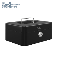 ราคา Nusign กล่องเหล็กเก็บเงิน กล่องเซฟ เซฟหิ้ว เซฟอเนกประสงค์ ขนาดเล็กกระทัดรัด มีหูหิ้ว พร้อมกุญแจ Cash Box (22442861955)