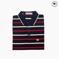 ราคา JaguarJump เสื้อโปโล รุ่น Jersey มีกระเป๋า ริ้วเล็ก (22326851117)