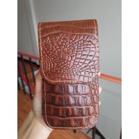 ราคา กระเป๋ามือถือหนังวัวแท้ สุดเท่ คลาสสิค เคสมือถือ ใส่มือถือ ร้อยเข็มขัด หนังแท้ 100 พิมพ์ลายจระเข้ 914 (22184695492)