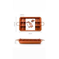 ราคา พร้อมส่ง ถาดอบบราวนี่หนาพิเศษ ขนาด 18ช่อง เคลือบเทปร่อนสีทองอย่างดี BROWNIE PAN SET ชุดถาดอบบราวนี่ แม่พิมพ์บราวนี่ ถาดอบบราวนี่ ขนมปัง เค้ก ขนมปัง (22171288934)