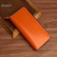 ราคา กระเป๋าสตางค์หนังแท้ ใบยาว รุ่นซิปรอบ หนังวัวแท้ 100 ใส่โทรศัพท์มือถือได้ กระเป๋าผู้ชาย หนังอย่างดี ผลิตจากโรงงานไทย (21535257793)