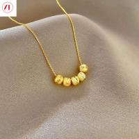 ราคา XT เครื่องประดับสร้อยคอจี้ลูกปัดเกาหลี24K แฟชั่นสำหรับผู้หญิง916ชุบทองแท้ (18902729811)