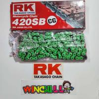 ราคา โซ่ RK 420 120 ข้อ สีเขียว (22325275760)