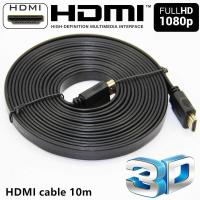 ราคา HDMI High Speed 10M 1080p 3D VER 1 4 สายแบบอ่อนแบนยาว 10เมตร Black (311856013)