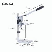 ราคา แท่นจับสว่าน แท่นจับสว่านปรับระดับได้ Drill Stand รุ่น ฐานเหล็กหล่อ Cast Iron อย่างดี อแดปเตอร์ลดขนาด (22208800670)