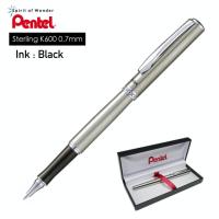 ราคา Pentel Sterling ปากกาโรลเลอร์บอล เพนเทล 0 7mm หมึก สีดำน้ำเงิน (3514596225)