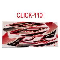 ราคา สติ๊กเกอร์ติดรถมอเตอร์ไซด์ สำหรับ HONDA CLICK 110i สีแดง (202925390)