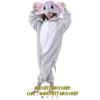 ราคา มี COD ชุดนอนมาสคอต แฟนซี สัตว์ ช้างเทา elephant (21443660952)