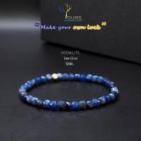 ราคา กำไลหิน โซดาไลท์ Sodalite หินแท้100 ขนาด 4mm ทรงลูกบาศก์ เจียรเหลี่ยม สร้อยข้อมือหิน หินนำโชค หินมงคล หินเสริมดวง (17354689595)