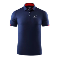 ราคา MIZUNO กอล์ฟผู้ชายฤดูร้อนแขนสั้นเสื้อยืดกีฬาการดูดซึมเหงื่อแห้งเร็วระบายอากาศเสื้อโปโลสบายๆกลางแจ้งด้านบน (21732781507)