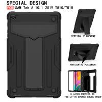 ราคา เคสฝาหลังแท็บเล็ตสำหรับ Samsung Galaxy Tab A 10 1 2019เคส T515 T510 ป้องกัน3ชั้นเคสป้องกันการกระแทกแบบฟองน้ำในตัว (2745848215)