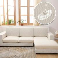 ราคา ที่คลุมโซฟากันน้ำสำหรับห้องนั่งเล่นเก้าอี้โซฟาโซฟาลายตารางปลอกหมอน1 2 3 4ที่นั่งผ้าคลุมโซฟารูปตัว L (21190748706)