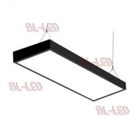 ราคา โคมไฟออฟฟิศ โคมไฟแขวน โคมแขวนสลิง โคมห้อยสลิง โคมไฟติดเพดาน LINEAR สีดำ แขวนสลิง แสงขาว ฟรีชุดสลิง (22535643412)