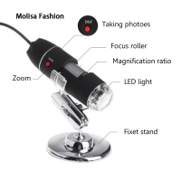 ราคา กล้องจุลทรรศน์1600X ข้าง8 LED USB ดิจิตอลแว่นขยายแบบมือถือกล้องเครื่องส่องตรวจ (22133443458)