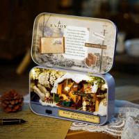 ราคา DIY Miniature Handmade กล่องตุ๊กตา Good Old Time Theme บ้านตุ๊กตามินิ โมเดลบ้านตุ๊กตา DIY กล่องเหล็กบ้านตุ๊กตา (22142148599)