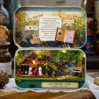 ราคา DIY Miniature Handmade กล่องตุ๊กตา Good Old Time Theme บ้านตุ๊กตามินิ โมเดลบ้านตุ๊กตา DIY กล่องเหล็กบ้านตุ๊กตา (22142148601)