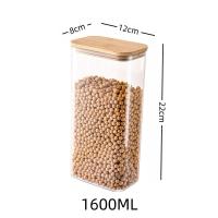 ราคา 1pcs Rectangular Glass Storage Container Easy To Grip for Organizing Kitchen Food Such As Miscellaneous Grains Nuts and Oatmeal (21779214350)