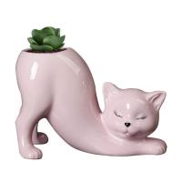 ราคา กระถางปลกตนไมแมว กระถางตนไมนารก แมวนารกหมอ MINI Succulent Kittyหมอนารกดอกไมหมอสำหรบพชในรม cat Decorแจกนสำหรบกระบองเพชร ทไมซำกนของขวญ fashion (21034461049)