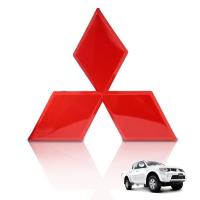 ราคา โลโก้กระจังหน้า LOGO จำนวน 1ชิ้น สีแดง Mitsubishi Triton มิตซูบิชิ ไทรทัน 2 ประตู 4ประตู ปี 2005 2006 2007 2008 2009 2010 2011 2012 2013 ไททัน สินค้าราคาถูก คุณภาพดี Red Front Logo Emblem (1539664515)