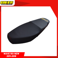 ราคา เบาะมอเตอร์ไซค์ Wave110 I New ปี 2012 2018 เบาะปาดโลโก้ Bikerแถมฟรีสติกเกอร์ (20639674647)