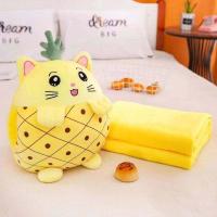 ราคา ตุ๊กตาหมอนผ้าห่ม หมอนผ้าห่มทรงผลไม้ หมอนผ้าห่มพับเก็บลายน่ารัก พกพาสะดวก ขนาดผ้าห่ม100 150cm (22120848049)