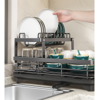 ราคา ห้องครัวที่จำเป็น ที่วางตะเกียบชาม ชั้นวางจานสแตนเลส แถม ตะขอ ที่ใส่มีดและเขียง ชั้นวางของครัวพร้อมถาดรองน้ำ ตะแกรงคว่ำ (22516683366)