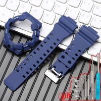 ราคา สายรัดเรซินพร้อมเคสเหมาะสำหรับเรือน GA 700 GA 710 Casio G Shock GA 735ผู้ชายสายรัดข้อมือกรอบสายรัดข้อมือ (21216942237)