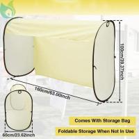 ราคา Clothes drying cover ผ้าคลุมราวกันฝุ่น ผ้าคลุมราวตากผ้า ถุงคลุมเสื้อผ้า ที่คลุมราวผ้า ผ้าคลุมราวแขวนตากเสื้อ พลาสติกคุม กันฝุ่น กันน้ำ (22435805824)