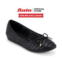 ราคา Online Exclusive Bata บาจา รองเท้าบัลเล่ต์แบบสวมสำหรับผู้หญิง รุ่น BANIKA สีบรอนซ์ 5800040 สีเขียว 5807040 สีดำ 5806040 (22533847174)