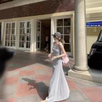 ราคา ชุดเดรสกล้ามตัวยาว ทรงเอเข้ารูป ผ้าเรย่อนเนื้อหนานุ่มสุดๆ ใส่ได้หลากหลายโอกาส ใส่เที่ยว ใส่นอน 8057 (22277844611)