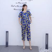 ราคา ชุดเซทโอเวอร์ไซด์ขายาว พิมพ์ลายดอกไม้สวยงาม น ชุดคนอ้วน เสื้อไซส์บิ๊ก เสื้อคนอ้วน เสื้อผ้าสาวอวบ ชุดเซ็ท (12438674016)