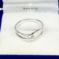 ราคา แหวนคล้องกัน แหวนเงินแท้925 แหวนแฟชั่น สไตล์อินเทรน แหวนเงินเกลี้ยง แหวนเงินแท้100 Major silver (4802920914)