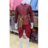 ราคา ชุดไทยผู้ชาย ชุดพี่หมื่นแขนยาว (20570227847)