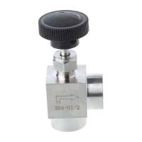 ราคา 1 2 1 4 1 8 BSP Equal Female Thread 304 Stainless Steel Flow Control Shut Off Needle Valve (20245687122)