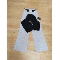 ราคา เซต2ชิ้นขายาวลายริ้ว เสื้อแขนสั้นสีดำ งานป้ายProw B304 (22065232012)