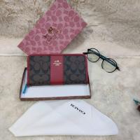 ราคา new กระเป๋ากระเป๋าสตางค์ใบยาวสำหรับผู้หญิงขนาด 7 5 นิ้วแบบซิปรอบ 1 ซิปงานสวย กระเป๋าสตางค์ใบยาว (16374469018)