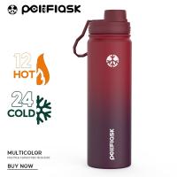 ราคา PELIFLASK 660ml 22oz กีฬาถ้วยความร้อนด้านล่างแบนขวดน้ำปากกว้างสูญญากาศฉนวนกันความร้อน 304 สแตนเลสรถยนต์ถ้วยความร้อน (22540981058)