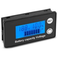 ราคา DC 8V 100V Battery Capacity Monitor Gauge Voltage Meter Monitor with LCD Screen Electric Quantity Detector (15669938054)