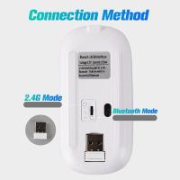 ราคา Wireless Mouse Bluetooth Mouse Wireless Silent Mouse Laptop Rechargeable For PC iPad Tetikus Mice (21729182889)