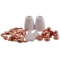 ราคา 32pcs For PT 31 40 40a Standard Size Plasma Cutting Torch Cutter Consumables Extended Tip Nozzles Electrode (22067553613)