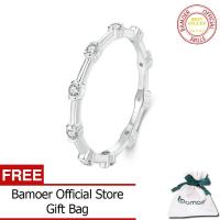 ราคา BAMOER 925เงินสเตอร์ลิงน่ารักแหวนเพชรสำหรับผู้หญิงทำด้วยเพชรสวิส BSR576เครื่องประดับแฟชั่น (21947080326)