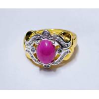 ราคา แหวน พลอยกิมบ่เซี่ยง 01519 พลอยทับทิม พลอยเกรดดี แหวนทองไมครอนคุณภาพสูง แหวนทองสวย แหวนทองชุบ แหวน ฟรีไซส์ ปรับขนาดได้ (21728115986)