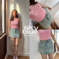 ราคา MUSTNIMAL Rose miniskirt กระโปรงยีนส์สั้น SK0061 (21998499918)