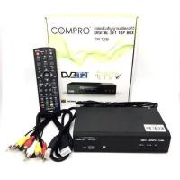 ราคา กล่องรับสัญญาณเสาอากาศดิจิตอลทีวี Compro รุ่น T2B (19428520812)